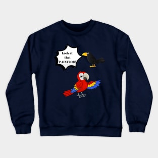 Parrot paintjob Crewneck Sweatshirt